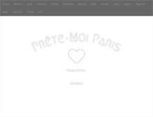 Tablet Screenshot of pretemoiparis.com